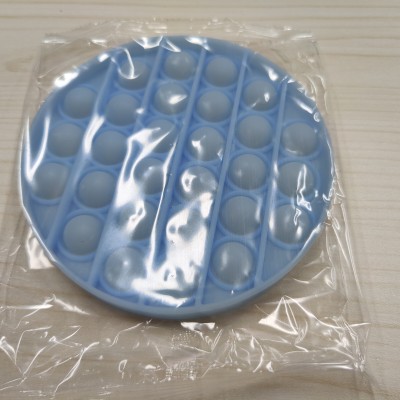Іграшка антистрес Rodent Pioneer Pop It Luminous blue circle Plastic bag (SD-GT-C015)
