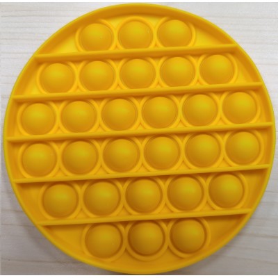 Іграшка антистрес Rodent Pioneer Pop It Yellow circle Plastic bag (SD-GT-C001)