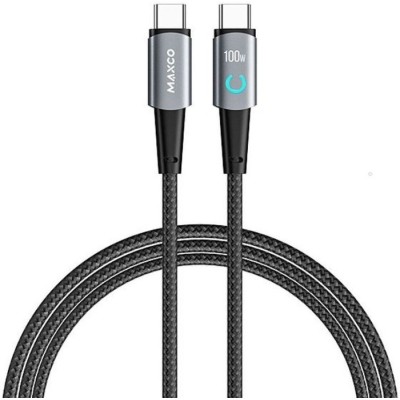 Кабель MAXCO Type-C/Type-C 100W 1,2m (MS07CC) чорн. Кабель MAXCO Type-C/Type-C 100W 1,2m (MS07CC) чорн.