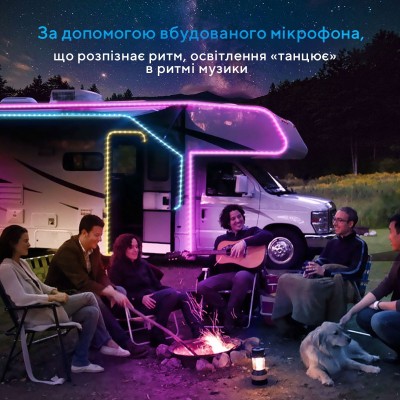 Стрічка світлодіодна розумна Govee H6110 RGB Smart Wi-Fi + Bluetooth LED Strip Lights 10м Білий