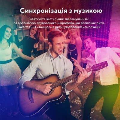 Стрічка світлодіодна розумна Govee H6110 RGB Smart Wi-Fi + Bluetooth LED Strip Lights 10м Білий