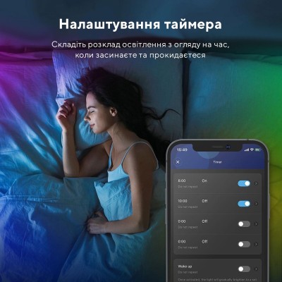Стрічка світлодіодна розумна Govee H6110 RGB Smart Wi-Fi + Bluetooth LED Strip Lights 10м Білий