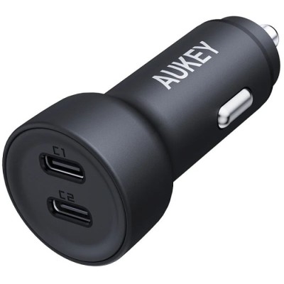 Автомобільний зарядний пристрій Aukey 65W 2C (CC-Y23) чорний
