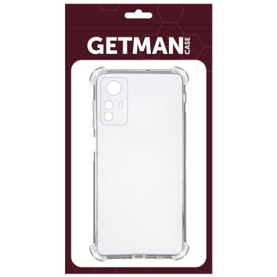 TPU чехол GETMAN Ease logo усиленные углы для Xiaomi Redmi Note 12S Бесцветный (прозрачный)