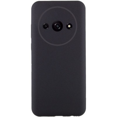 Чохол TPU GETMAN Liquid Silk Full Camera для Xiaomi Redmi A3 Чорний / Black Чохол TPU GETMAN Liquid Silk Full Camera для Xiaomi Redmi A3 Чорний / Black