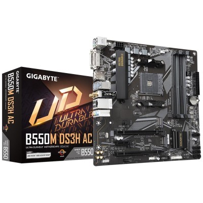 Материнська плата AMD B550 SAM4 MATX B550M DS3H AC 1.7 GIGABYTE
