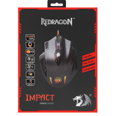 Миша REDRAGON (78322) Impact RGB 19 кнопок 12400 dpi