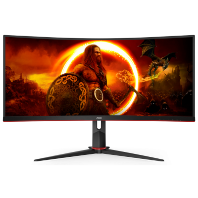 Монітор AOC 34" CU34G2XP/BK 21:9 VA Curved WQHD 180Hz HDMI DP USB Height Black/Red Монітор AOC 34" CU34G2XP/BK 21:9 VA Curved WQHD 180Hz HDMI DP USB Height Black/Red