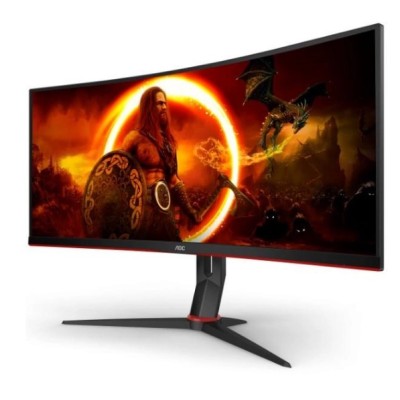 Монітор AOC 34" CU34G2XP/BK 21:9 VA Curved WQHD 180Hz HDMI DP USB Height Black/Red Монітор AOC 34" CU34G2XP/BK 21:9 VA Curved WQHD 180Hz HDMI DP USB Height Black/Red