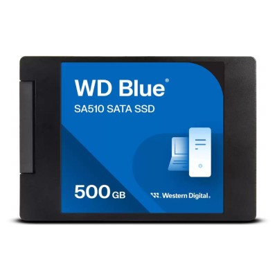 Твердотільний запам’ятовувальний пристрій накопичувач (SSD) SATA 2.5" 500GB 6GB/S BLUE SA510 WDS500G3B0A WDC