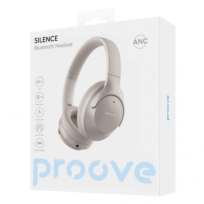 Бездротові навушники Proove Silence with ANC (HPSL00010007) Beige Бездротові навушники Proove Silence with ANC (HPSL00010007) Beige