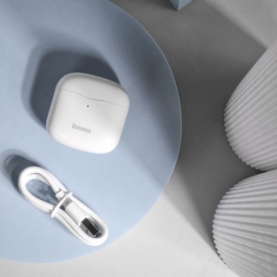 Бездротові Навушники Bluetooth BASEUS True Wireless Earphones Bowie E3 (NGTW080002) White Бездротові Навушники Bluetooth BASEUS True Wireless Earphones Bowie E3 (NGTW080002) White