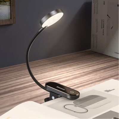 LED Лампа для Дому Baseus Comfort Reading Mini Clip (Dark Gray)(DGRAD-0G)