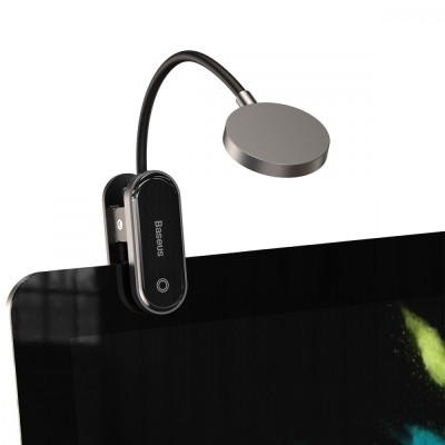 LED Лампа для Дому Baseus Comfort Reading Mini Clip (Dark Gray)(DGRAD-0G)