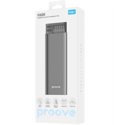 Багатофункціональний набір викруток Proove Fixer 51in1 (MTSF51000003) Gray Багатофункціональний набір викруток Proove Fixer 51in1 (MTSF51000003) Gray