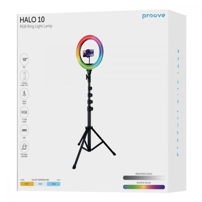 Кільцева світлодіодна RGB лампа Proove Halo (10inch) white