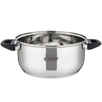 Каструля BRAVO CHEF L"Appetit 22 см (3.8 л) з бакелітовими ручками (BC-2003-22) Каструля BRAVO CHEF L"Appetit 22 см (3.8 л) з бакелітовими ручками (BC-2003-22)