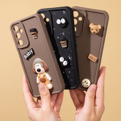 Чохол Pretty Things Case Samsung Galaxy A55 black/fluffy white