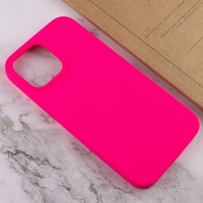 Чохол Silicone Case Full Protective (AA) NO LOGO для Apple iPhone 12 Pro / 12 (6.1") Рожевий / Barbie pink Чохол Silicone Case Full Protective (AA) NO LOGO для Apple iPhone 12 Pro / 12 (6.1") Рожевий / Barbie pink