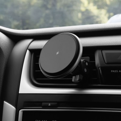Автомобільний тримач З бездротовою зарядкою Proove Magic Circle 15W (WHMC15020006) Silver
