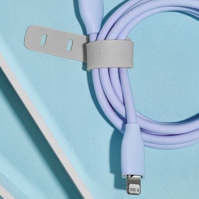 Кабель Baseus Jelly Liquid Silica Gel Fast Charging Data USB кабель Type-C to Lightning 20W 1.2m (CAGD020001) Black Кабель Baseus Jelly Liquid Silica Gel Fast Charging Data USB кабель Type-C to Lightning 20W 1.2m (CAGD020001) Black