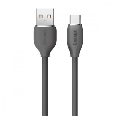 Кабель Baseus Jelly Liquid Silica Gel Fast Charging Data USB кабель USB to Type-C 100W 1.2m (CAGD010001) Black