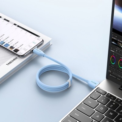 Кабель Baseus Jelly Liquid Silica Gel Fast Charging Data USB кабель USB to Type-C 100W 1.2m (CAGD010001) Black