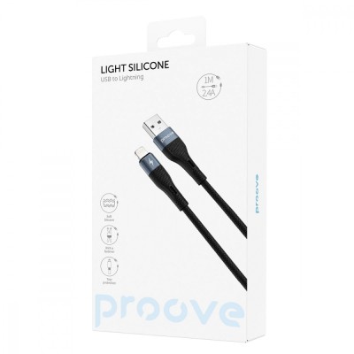 Кабель Proove Light Silicone Lightning 2.4A (1m) (CCLC20001102) White Кабель Proove Light Silicone Lightning 2.4A (1m) (CCLC20001102) White