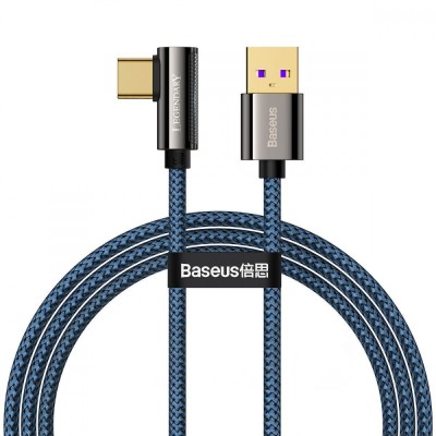 Кабель Baseus Legend Series Elbow Fast Charging Type-C 66W (1m) (CACS000403) blue