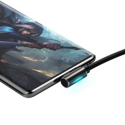 Кабель Baseus Legend Series Elbow Fast Charging Type-C 66W (1m) (CACS000403) blue
