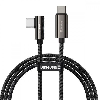 Кабель Baseus Legend Series Elbow Fast Charging Type-C to Type-C 100W (1m) (CATCS-01) black