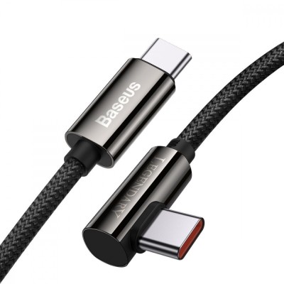 Кабель Baseus Legend Series Elbow Fast Charging Type-C to Type-C 100W (1m) (CATCS-01) black