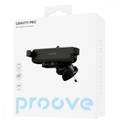 Автомобільний тримач Proove Gravity Pro Air Outlet Car Mount (CHGP00000001) Black Автомобільний тримач Proove Gravity Pro Air Outlet Car Mount (CHGP00000001) Black