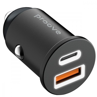 АЗП Proove Tiny Power 30W (Type-C + USB) (ACTP30111201) Black