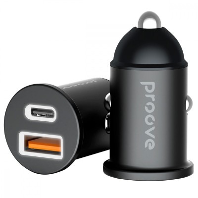 АЗП Proove Tiny Power 30W (Type-C + USB) (ACTP30111201) Black
