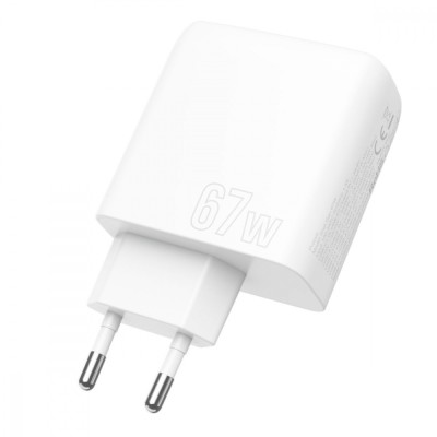 Зарядний Пристрій Proove Shot GaN 67W (2Type-C + USB) (WCSG67120002) White