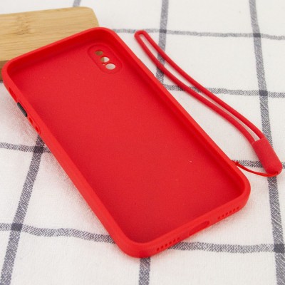 Чехол TPU Square Full Camera для Apple iPhone XS Max (6.5") Красный Чехол TPU Square Full Camera для Apple iPhone XS Max (6.5") Красный