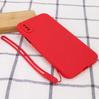 Чехол TPU Square Full Camera для Apple iPhone XS Max (6.5") Красный Чехол TPU Square Full Camera для Apple iPhone XS Max (6.5") Красный