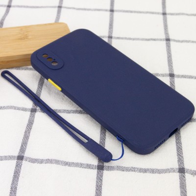 Чехол TPU Square Full Camera для Apple iPhone XS Max (6.5") Синий Чехол TPU Square Full Camera для Apple iPhone XS Max (6.5") Синий