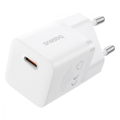 Зарядний Пристрій Baseus GaN5 Mini Fast Charger Type-C 25W (P10110909213-00) White