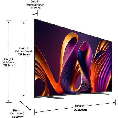 Телевізор HISENSE 100E7NQ PRO рідкокристалічний Телевізор HISENSE 100E7NQ PRO рідкокристалічний