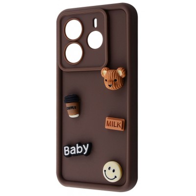 Чохол Pretty Things Case Xiaomi Redmi Note 14 4G brown/bear