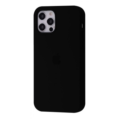 Чохол Silicone Case Full iPhone 12/12 Pro black