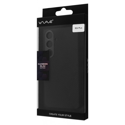 Чохол WAVE Premium Carbon Slim with Magnetic Ring Samsung Galaxy S24 Plus black