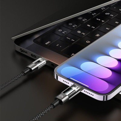 Кабель MAXCO USB to Type-C 6A 2m (MS03C) чорн. Кабель MAXCO USB to Type-C 6A 2m (MS03C) чорн.