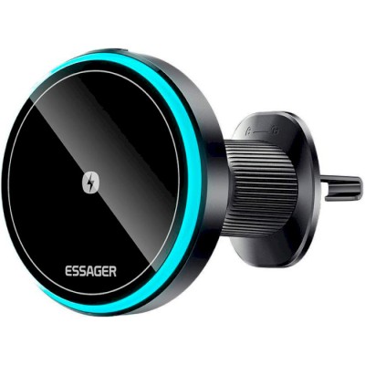 Автомобільний тримач ESSAGER Element magnetic wireless charging car bracket outlet + paste model (EZJCX-YS01-Z) Автомобільний тримач ESSAGER Element magnetic wireless charging car bracket outlet + paste model (EZJCX-YS01-Z)