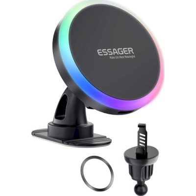 Автомобільний тримач ESSAGER Neon magnetic wireless charger car bracket beak hook + paste (EZJCX-NH01-Z) Автомобільний тримач ESSAGER Neon magnetic wireless charger car bracket beak hook + paste (EZJCX-NH01-Z)
