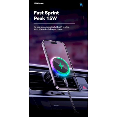 Автомобільний тримач ESSAGER Neon magnetic wireless charger car bracket beak hook + paste (EZJCX-NH01-Z) Автомобільний тримач ESSAGER Neon magnetic wireless charger car bracket beak hook + paste (EZJCX-NH01-Z)