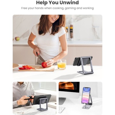 Тримач Для телефона UGREEN LP263 Phone Holder With Roller (80708) White Тримач Для телефона UGREEN LP263 Phone Holder With Roller (80708) White