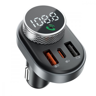 АЗП Proove FM Launcher Sound Link 30W (PD+QC3.0) Type-C+USB (FMSL30110001) Black